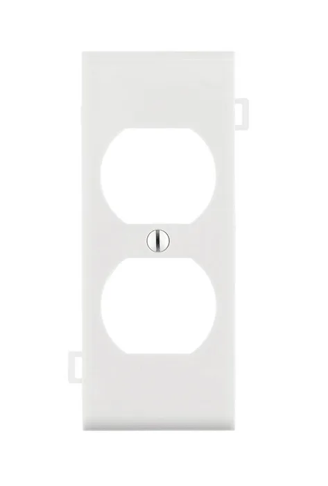 Leviton White 1 gang Thermoplastic Nylon Duplex Wall Plate 1 pk