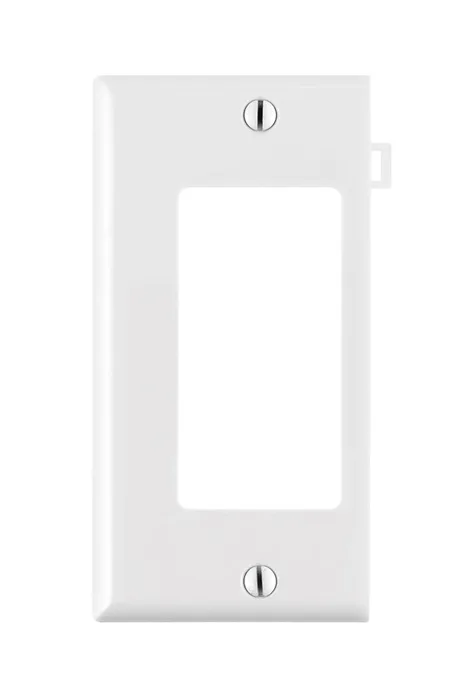 Leviton White 1 gang Thermoplastic Nylon Decorator Sectional End Wall Plate 1 pk