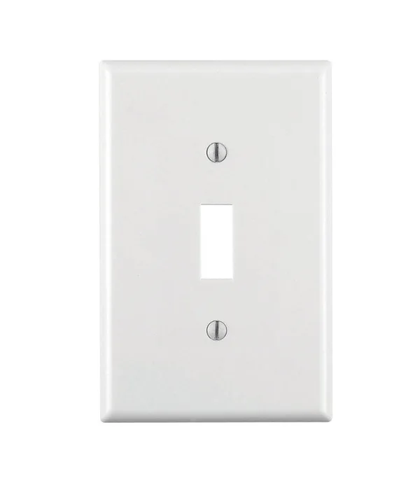 Leviton White 1 gang Thermoset Plastic Toggle Wall Plate 1 pk (Pack of 20)