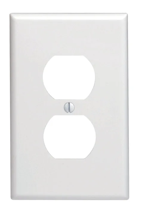 Leviton White 1 gang Thermoset Plastic Duplex Wall Plate 1 pk (Pack of 20)