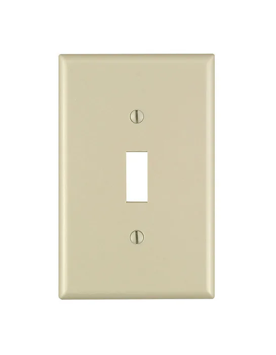 Leviton Ivory 1 gang Thermoset Plastic Toggle Wall Plate 1 pk (Pack of 20)