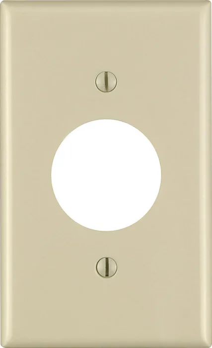 Leviton Ivory 1 gang Thermoset Plastic Outlet Wall Plate 1 pk (Pack of 25)