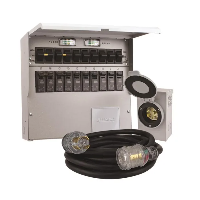 Reliance Controls Pro/Tran 2 30 amps 120/240 V 10 space 10 circuits Transfer Switch Kit