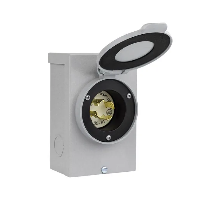 Reliance Controls PB Series 30 amps 120/240 V 1 space 1 circuits Surface Mount Power Inlet Box