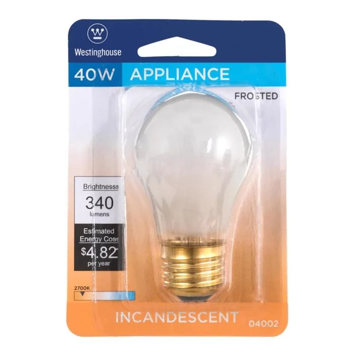 Westinghouse 40 W A15 Appliance Incandescent Bulb E26 (Medium) White 1 pk (Pack of 6)