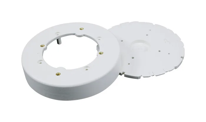 Legrand Round Plastic 1 gang Electrical Box Ivory