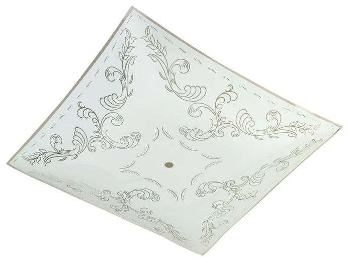 Westinghouse Square White Glass Fan/Fixture Shade 1 pk (Pack of 12)