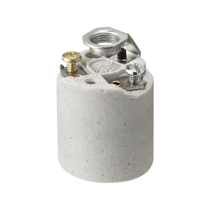 Leviton Porcelain Incandescent Medium Base Keyless Socket 1 pk (Pack of 10)