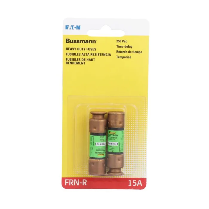 Bussmann 15 amps Dual Element Time Delay Fuse 2 pk