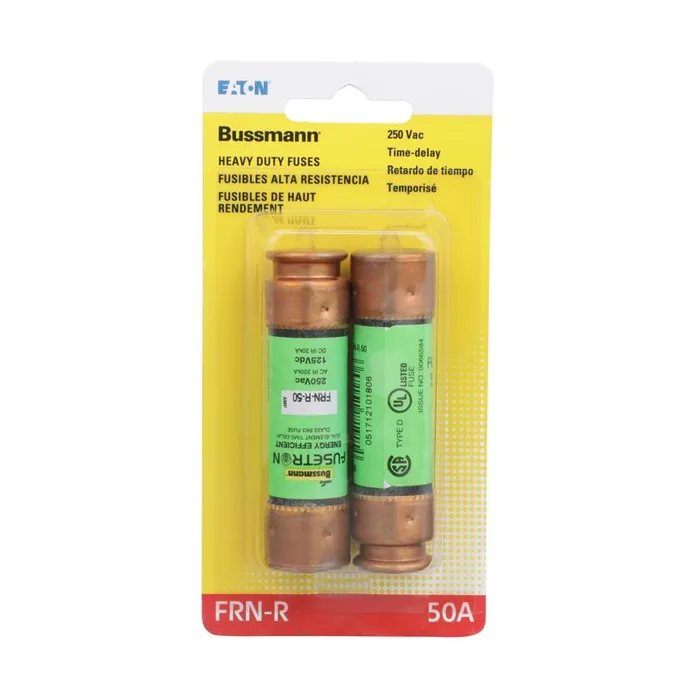 Bussmann 50 amps Dual Element Time Delay Fuse 2 pk