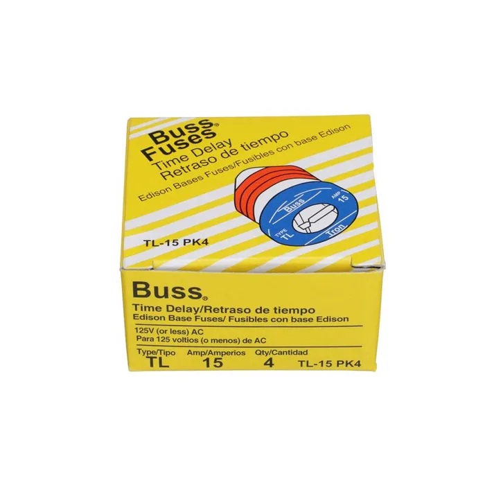 Bussmann 15 amps Plug Fuse 4 pk