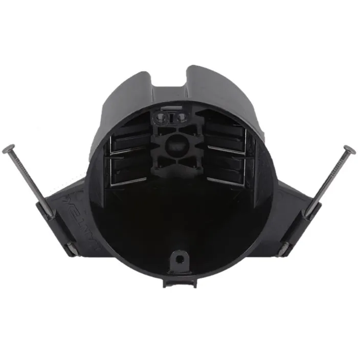 Cantex EZ Box New Work 18 cu in Round Polycarbonate Ceiling Box Black