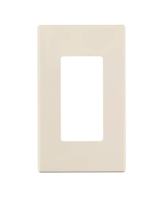 Leviton Almond 1 gang Polycarbonate Decorator Wall Plate 1 pk