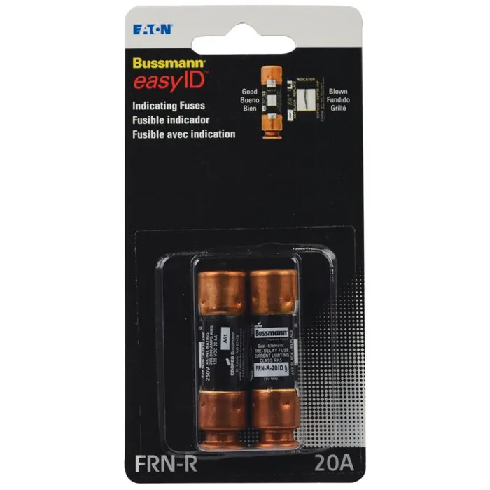 Bussmann EasyID 20 amps Dual Element Time Delay Fuse 2 pk