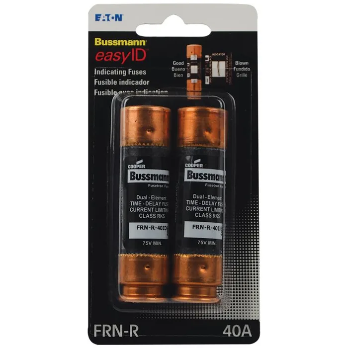 Bussmann EasyID 40 amps Dual Element Time Delay Fuse 2 pk