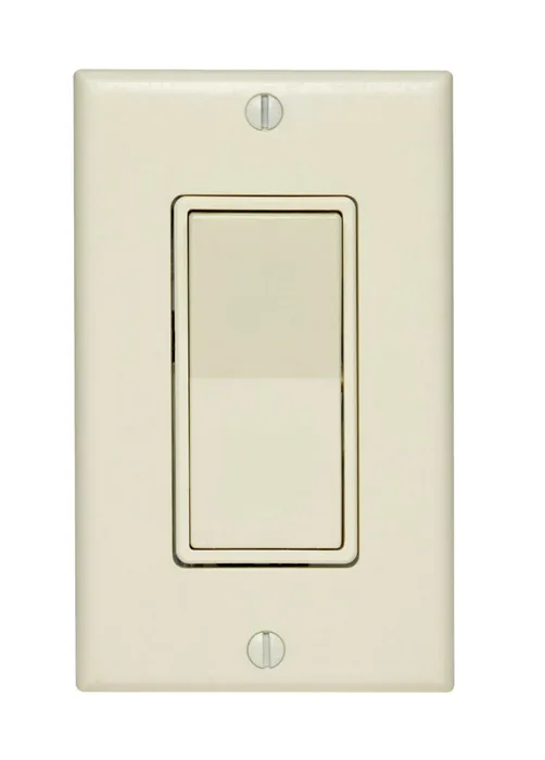 Leviton 15 amps Rocker Switch Light Almond 1 pk
