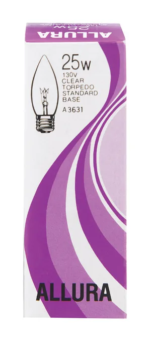 Satco ALLURA 25 W B11 Chandelier Incandescent Bulb E26 (Medium) Soft White 1 pk (Pack of 25)