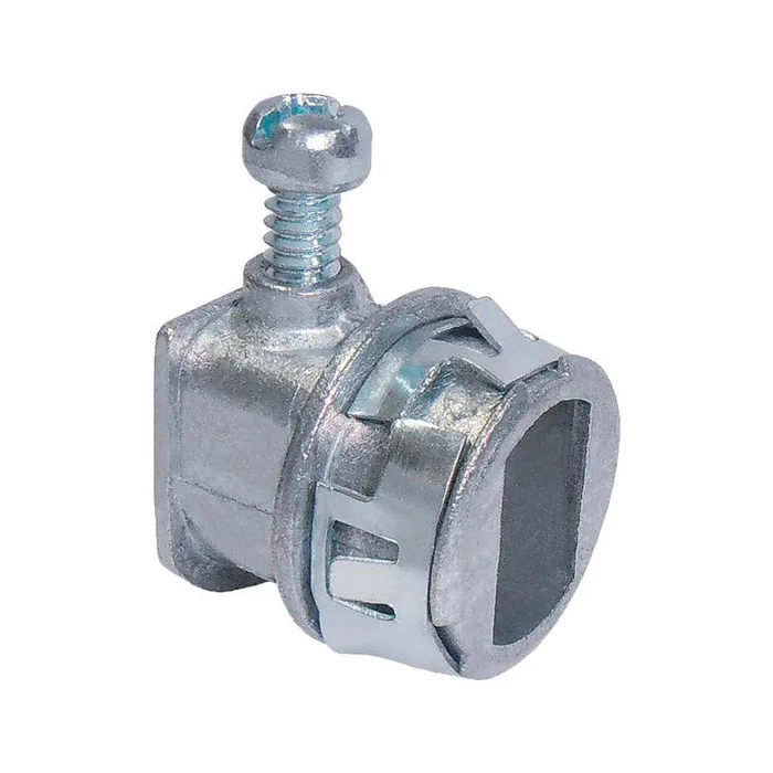 Sigma Engineered Solutions Snap Lock 3/8 in. D Die-Cast Zinc Flex Connector For AC and MC 2 pk