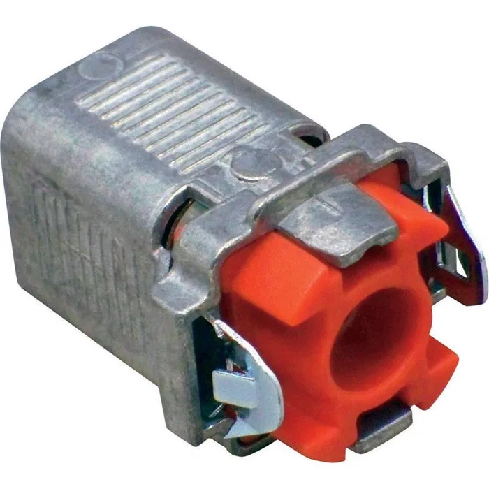Sigma Engineered Solutions ProConnex 3/8 in. D Die-Cast Zinc Double Snap Lock Connector For AC, MC a