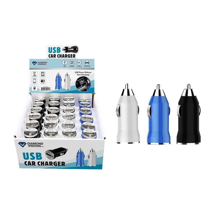 Diamond Visions USB Car Charger (Pack of 24)