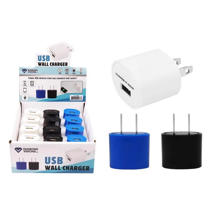 Diamond Visions USB Wall Charger 1 pk (Pack of 12)