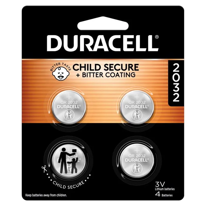 Duracell Lithium Coin 2032 3 V 225 mAh Security and Electronic Battery 4 pk (Pack of 6)