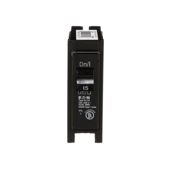 Eaton 15 amps Plug In Single Pole Circuit Breaker
