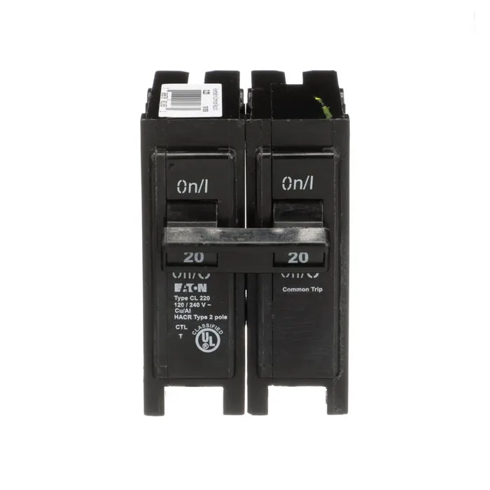 Eaton 20 amps Plug In 2-Pole Circuit Breaker