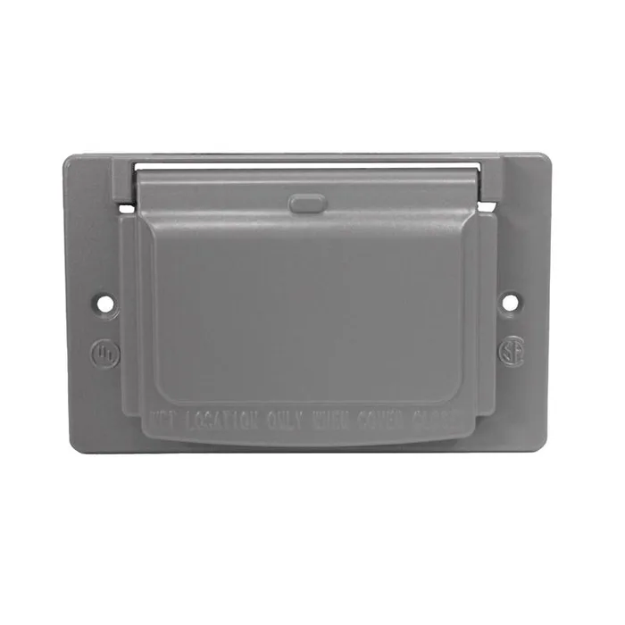 Sigma Engineered Solutions Rectangle Die-Cast Metal 1 gang 2.83 in. H X 4.57 in. W Horizontal GFCI C