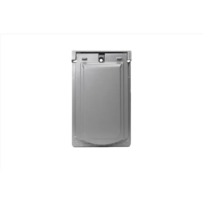 Sigma Engineered Solutions Rectangle Die-Cast Metal 1 gang 4.57 in. H X 2.83 in. W Vertical GFCI Cov