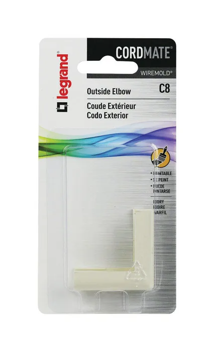 Legrand Cordmate 2 3/4 in. D Plastic Electrical Elbow For AC, MC and RWFMC Cable 1 pk (Pack of 10)