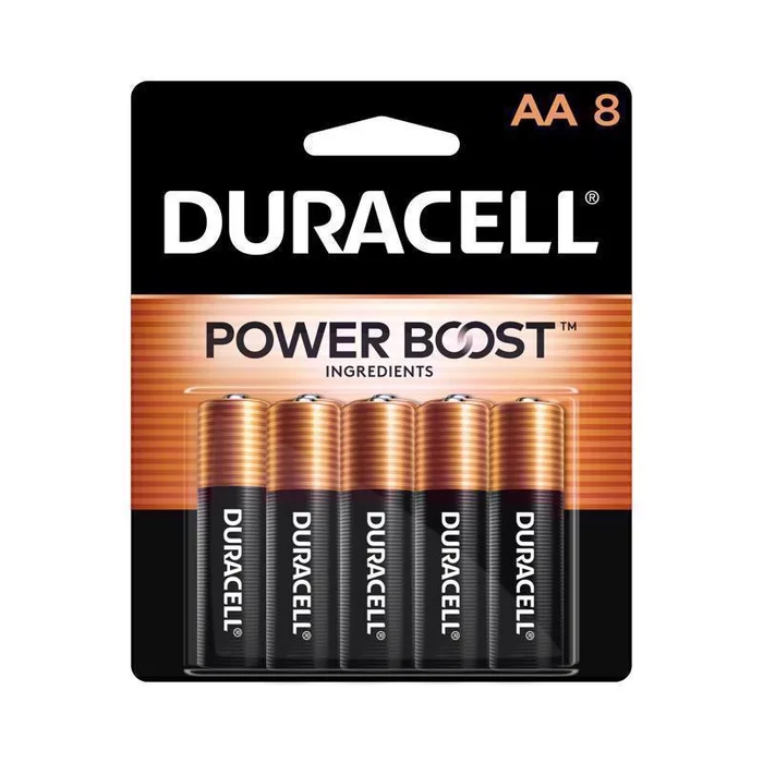 Duracell Coppertop AA Alkaline Batteries 8 pk Carded (Pack of 8)