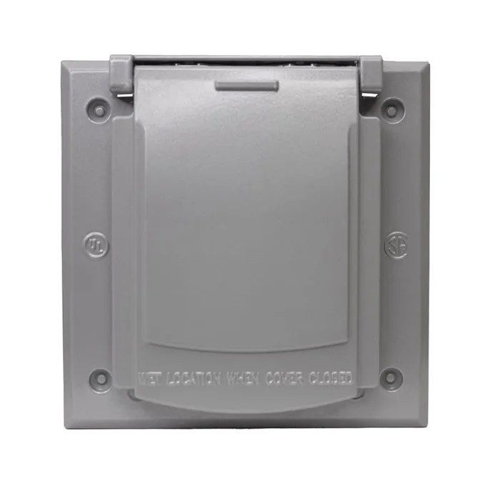 Sigma Engineered Solutions Square Die-Cast Metal 2 gang 4.57 in. H X 2.83 in. W 20/50 Amp Receptacle