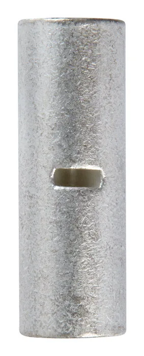 Jandorf 6 Ga. Uninsulated Wire Terminal Butt Splice Silver 2 pk