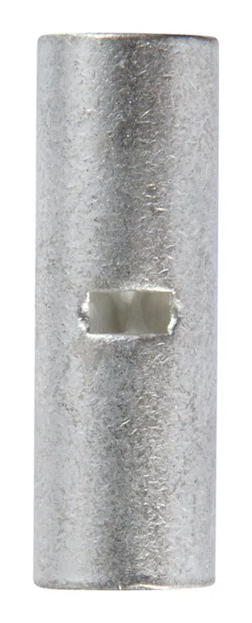 Jandorf 8 Ga. Uninsulated Wire Terminal Butt Splice Silver 2 pk