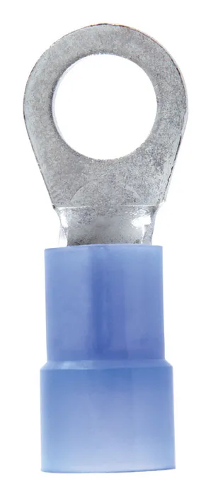 Jandorf 6 Ga. Insulated Wire Ring Terminal Blue 2 pk