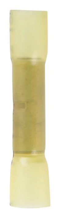 Jandorf 12-10 Ga. Insulated Wire Terminal Butt Splice Yellow 2 pk