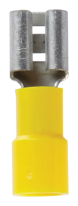 Jandorf 12-10 Ga. Insulated Wire Female Disconnect Yellow 5 pk