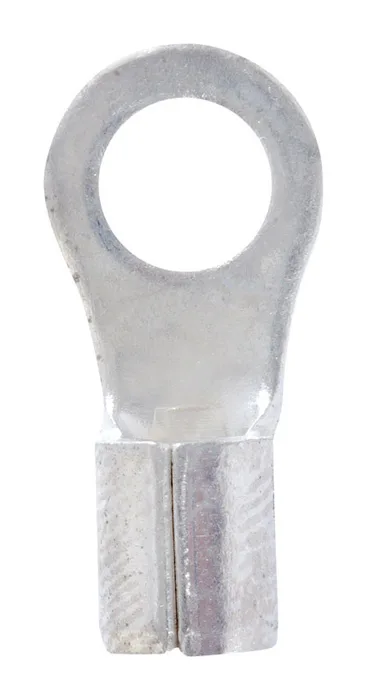 Jandorf 12-10 Ga. Uninsulated Wire Ring Terminal Silver 5 pk