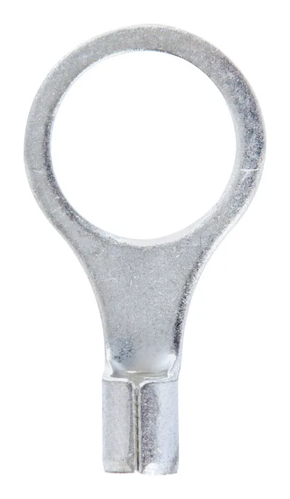 Jandorf 12-10 Ga. Uninsulated Wire Ring Terminal Silver 5 pk