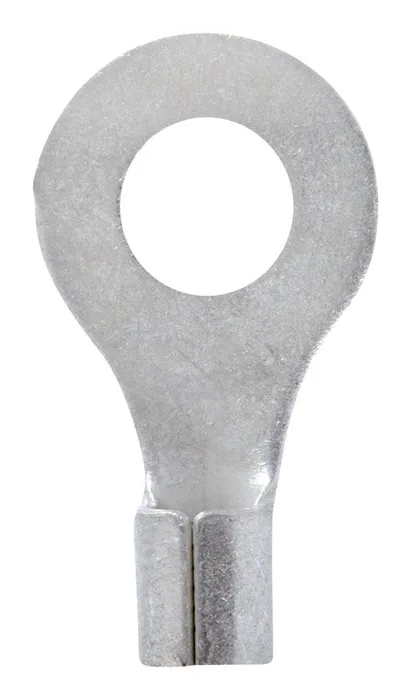 Jandorf 12-10 Ga. Uninsulated Wire Ring Terminal Silver 5 pk