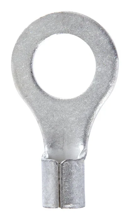 Jandorf 12-10 Ga. Uninsulated Wire Ring Terminal Silver 5 pk