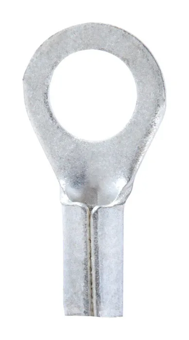 Jandorf 22-18 Ga. Uninsulated Wire Ring Terminal Silver 5 pk
