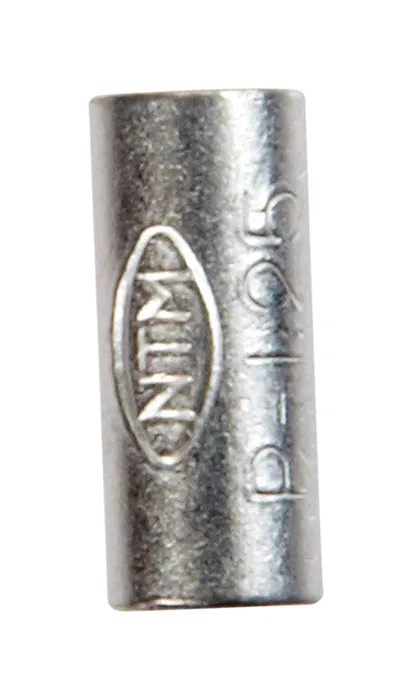 Jandorf 22-18 Ga. Uninsulated Wire Terminal Parallel Splice Silver 5 pk