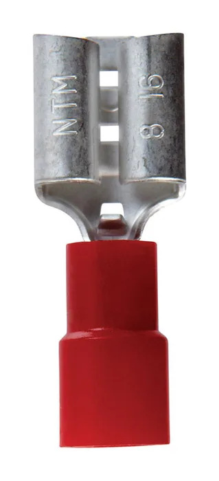 Jandorf 22-18 Ga. Insulated Wire Female Disconnect Red 5 pk