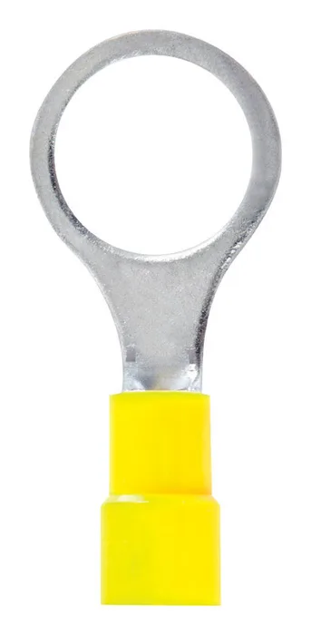 Jandorf 12-10 Ga. Insulated Wire Ring Terminal Yellow 2 pk
