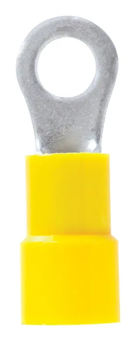 Jandorf 12-10 Ga. Insulated Wire Ring Terminal Yellow 5 pk