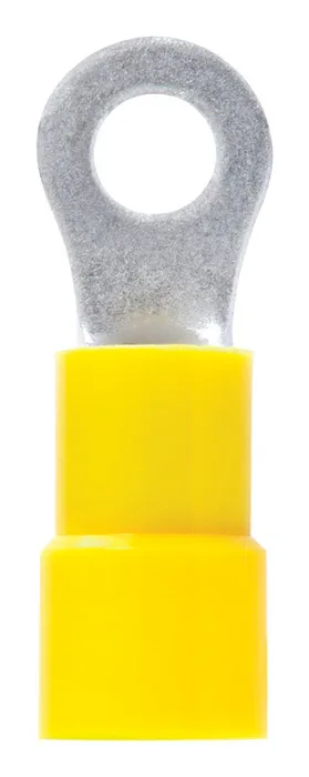Jandorf 12-10 Ga. Insulated Wire Ring Terminal Yellow 5 pk
