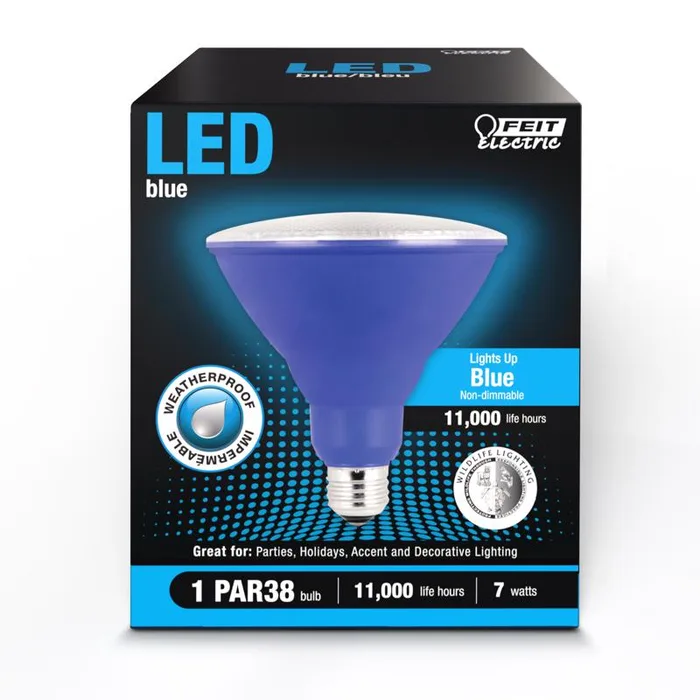 Feit PAR38 E26 (Medium) LED Bulb Blue 40 Watt Equivalence 1 pk