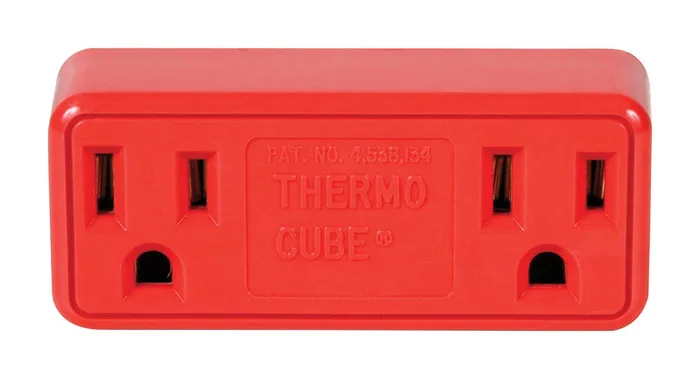 Thermocube Non-Polarized 2 outlets Outlet Converter 1 pk